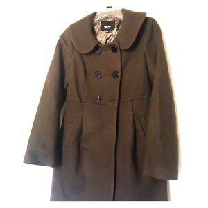 Wool Princess-Cut Peacoat